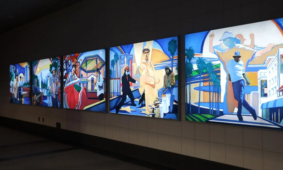 地铁文化壁画 - 澳洲幸运十 艺术表达